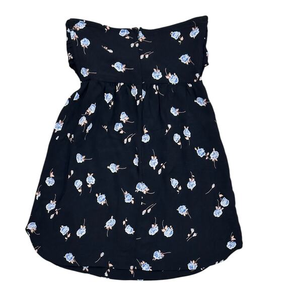 For Love & Lemons Strapless Tie Front Floral Print Mini Dress - Picture 2 of 7